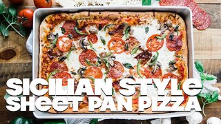 Sheet Pan Sicilian Pizza Recipe