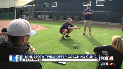 Minnesota Twins Hold Coaches Clinic