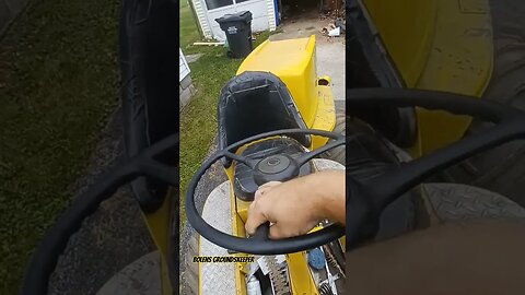 Turning the mower