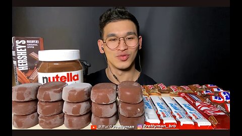 ASMR CHOCOLATE ICE CREAM TICO NUTELLA KitKat Twix Hershey’s KiNDER SNICKERS DESSERT MUKBANG