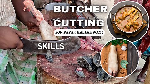 Amazing Paya Cutting Skill (trotters Cutting )