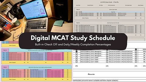 Boost Your MCAT Productivity with This Comprehensive Study Schedule