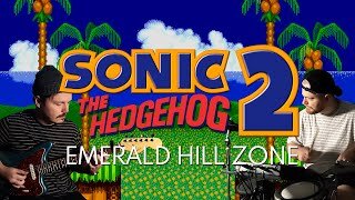 SONIC 2 - Emerald Hill Zone | Guitar & Drum Cover