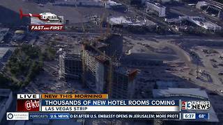 Thousands of new hotel rooms coming to Las Vegas