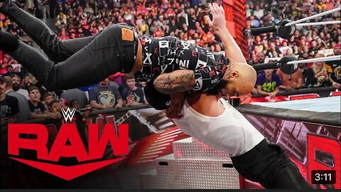Last nights WWE raw highlights - Logan Paul and ricochet exchange turns violent