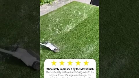 Life hack #1: Use the Maxxbrush for transforming your dull artificial grass into a vibrant paradise!