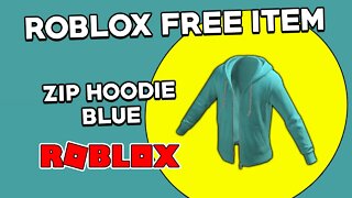 (Roblox Free Item) Zip Hoodie Blue