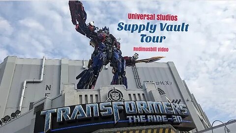 Transformers 3D The Ride Universal Studios Orlando Supply Vault Store- A Rodimusbill Store Walk Thru