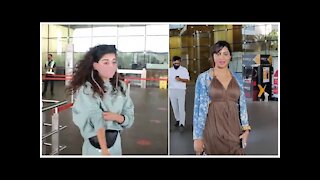 SPOTTED! Mithila Palkar & Arshi Khan at the Airport
