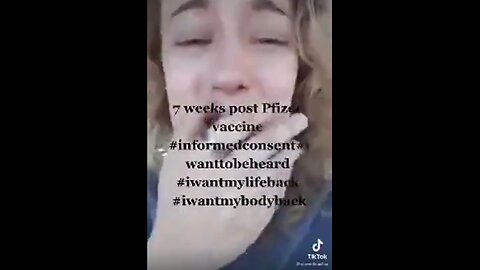 Girls Pfizer Jab Reaction- Blind, Deaf, Throat Paralysis, Tremors