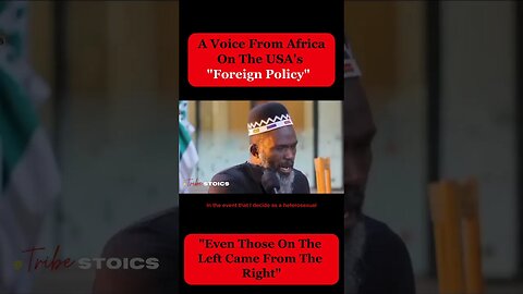 “Even Those On The Left Came From The Right”: A Voice From Africa