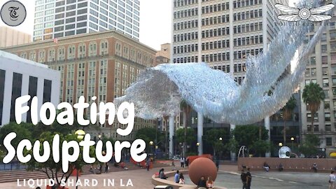 Recalling the liquid shard installation in LA | Floating Sculpture | Poetic Kinetics.