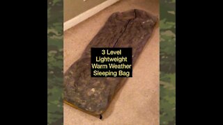 Improvised 3 Level Lightweight Sleeping Bag System