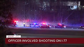Officer-involved shooting on I-77 near Rockside Road