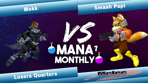 Mana Monthly 7 - Mekk (Ganondorf) vs Smash Papi (Fox) Smash Melee Tournament