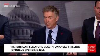 Rand Paul: We’re Going to Bankrupt the Country!The US Senator for Kentucky blasts Biden’s Omnibus