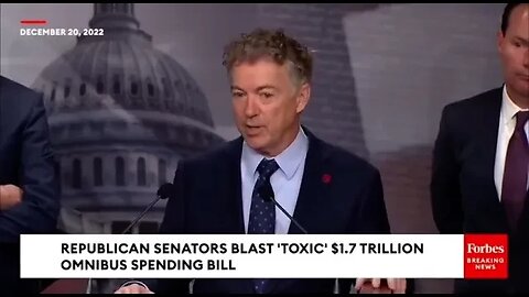 Rand Paul: We’re Going to Bankrupt the Country!The US Senator for Kentucky blasts Biden’s Omnibus