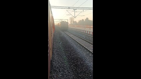 single line train crossing