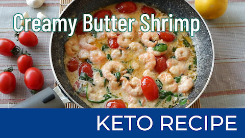 Creamy Butter Shrimp | Keto Diet Recipes