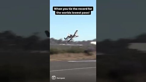 When you tie the record for the World’s Lowest Pass! 🤣