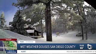 Winter weather rolls into SD county