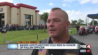 Bikers Host Motorcycle Rise in Honor of Fallen Officer