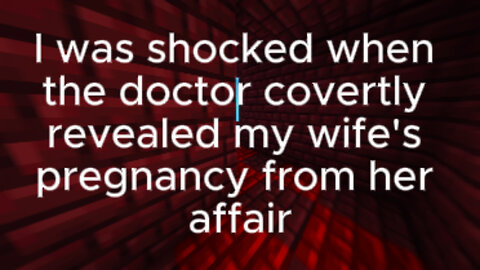 I was shocked when the doctor covertly revealed my wife's pregnancy from her affair #betrayal #cheat