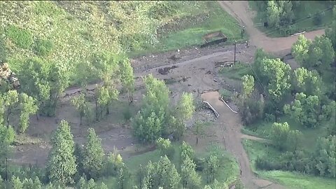 Flash flooding in Glen Haven Wednesday night washes away roads