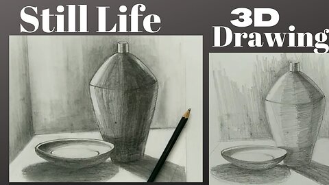 Pencil Drawing Technique || still life for beginners step by step || Learn || S Kamal Art and Craft