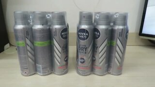 2x Desodorante Antitranspirante Aerosol Nivea Men Silver Protect 150ml- 6 unidades