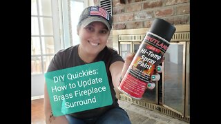 DIY Quickies: How To Update Brass Fireplace Surround