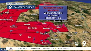 Excessive Heat Warnings remain in effect through Saturday