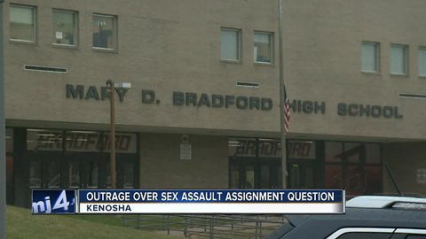 Parents upset over Kenosha High School sexual assault assignment