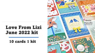 Love From Lizi | June 2022 card kit | 10 cards 1 kit