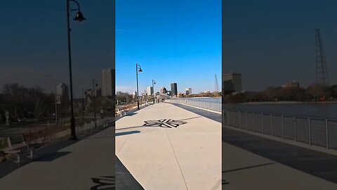 first nice day of spring 2023 on the Genesee Riverway Trail in downtown Rochester #cycling #newyork