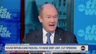Democrat Senator Chris Coons Says He'd "Be Happy To Negotiate" With Republicans On Spending Cuts