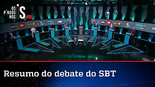 Debate do SBT: Lula amarela e Bolsonaro enfrenta onda de ataques com números