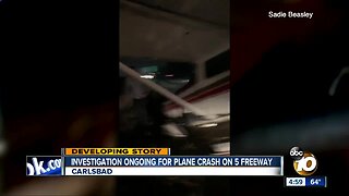 Pilot, passenger okay after I-5 landing