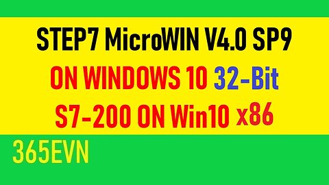 0039 - Step 7 Microwin v4.0 SP9 on Windows 10 32bit