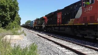 CSX B774 Tanker Train with CN Power from Sterling, Ohio June 18, 2022