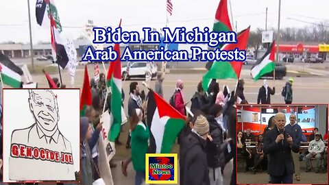 Arab Americans protest against ‘Genocide Joe’ Biden during Michigan visit
