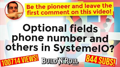 Optional fields phone number and others in SystemeIO?