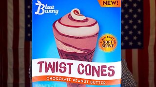 Blue Bunny Twist Cones Chocolate Peanut Butter Review