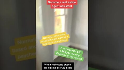 Side hustle 56 become a real estate agent assistant