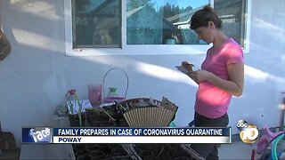 Poway family prepares for quarantine