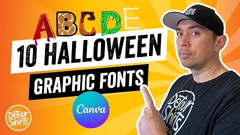 10 Amazing Halloween Fonts on Canva You Probably Didn't Know Existed - Use them for Print on Demand