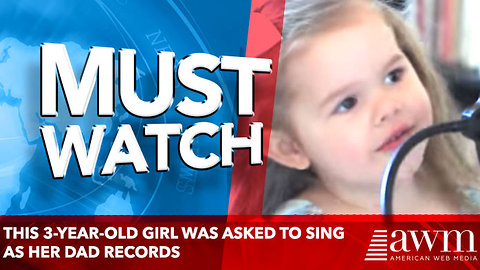 This 3-Year-Old Girl Was Asked To Sing As Her Dad Records. What She Does Next Has Everyone Talking
