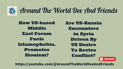 How US-based Forum Fuel Islamophobia? Why Is US Reviving Conflict In Syria?