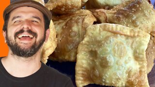 Receita de PASTEL DE FEIRA | Massa crocante e sequinha