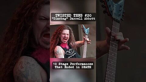 DARRELL "DIMEBAG" ABBOTT: Stage Performance That Ended in DEATH #2